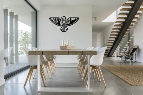 Eagle Wall Art, Southwest Wall Decor, Cactus Wall Art, Bohemian Desert Hawk Decor, Housewarming Gift, Western Wall Art, Desert Eagle, Metal Laser Cut Metal Signs Custom Gift Ideas