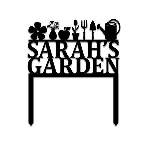 Metal Garden Sign, Custom Outdoor Garden Stake, Home Decor, Wedding, Anniversary Art Gift For Her, Metal Laser Cut Metal Signs Custom Gift Ideas