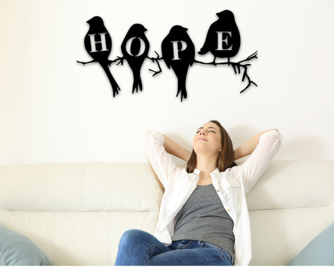 Birds On A Branch Art, Custom Metal Art, Personalized Home Decor, Custom Metal Birds On A Wire, Personalized Silhouette, Housewarming Gift, Metal Laser Cut Metal Signs Custom Gift Ideas