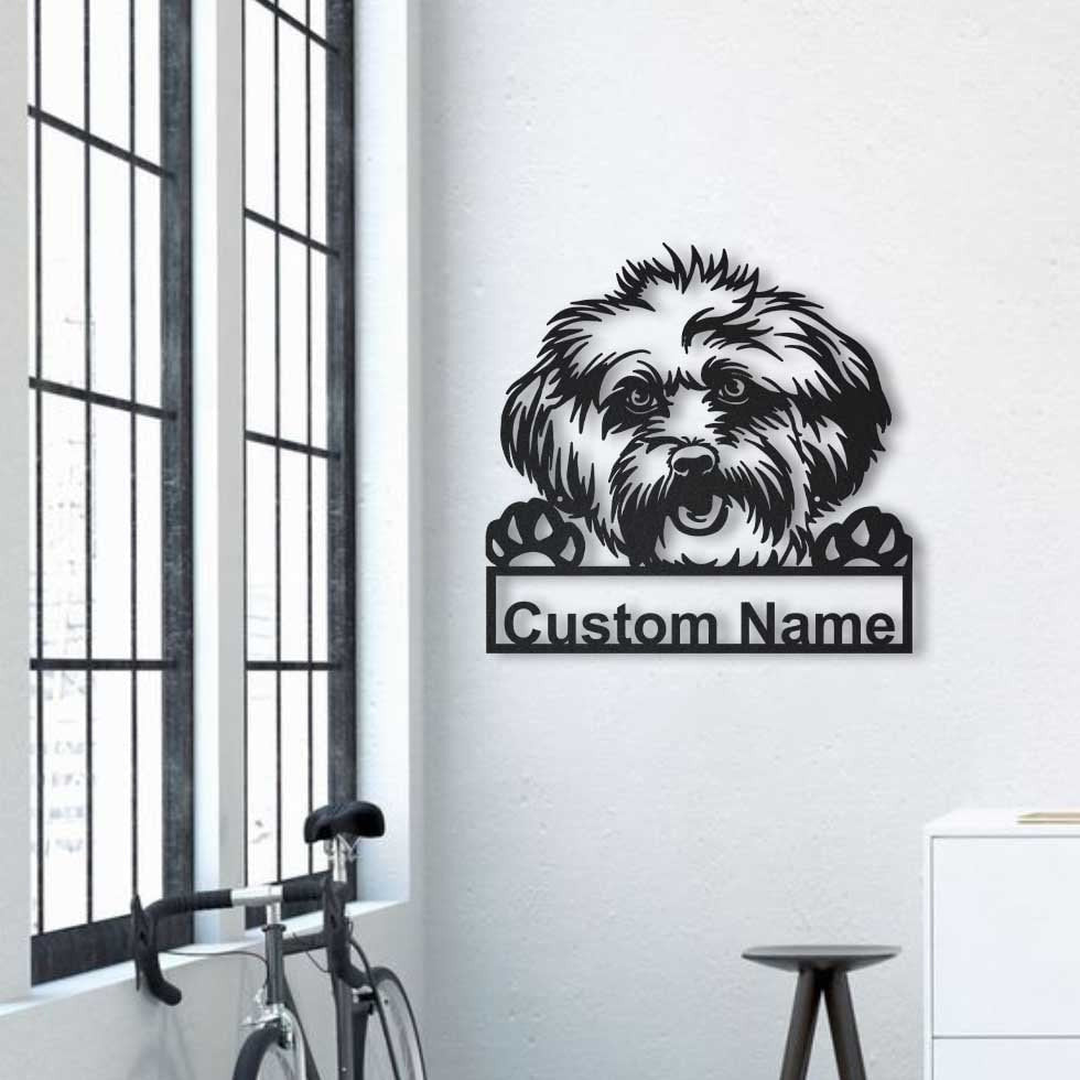 Personalized Lhasa Apso Dog Metal Sign Art, Custom Lhasa Apso Dog Metal Sign, Birthday Gift, Animal Funny, Father's Day Gift, Laser Cut Metal Signs Custom Gift Ideas