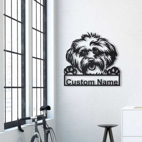 Personalized Lhasa Apso Dog Metal Sign Art, Custom Lhasa Apso Dog Metal Sign, Birthday Gift, Animal Funny, Father's Day Gift, Laser Cut Metal Signs Custom Gift Ideas