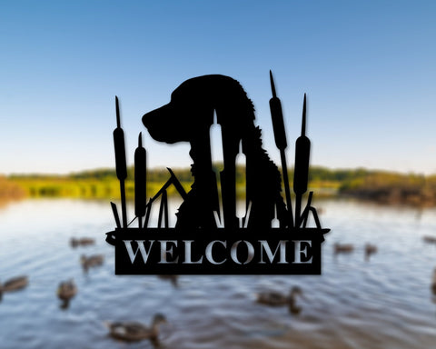 Duck Hunting Sign, Dog Duck Hunting Sign, Duck Hunter Gift, Duck Welcome Sign, Dog Welcome Sign, Personalized Welcome Sign, Welcome Sign, Laser Cut Metal Signs Custom Gift Ideas