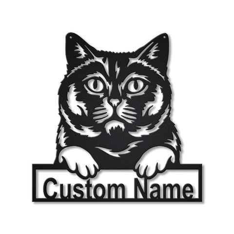 Personalized British Shorthair Cat Metal Sign Art, Custom British Shorthair Cat Metal Sign, Father's Day Gift, Pets Gift, Birthday Gift, Laser Cut Metal Signs Custom Gift Ideas