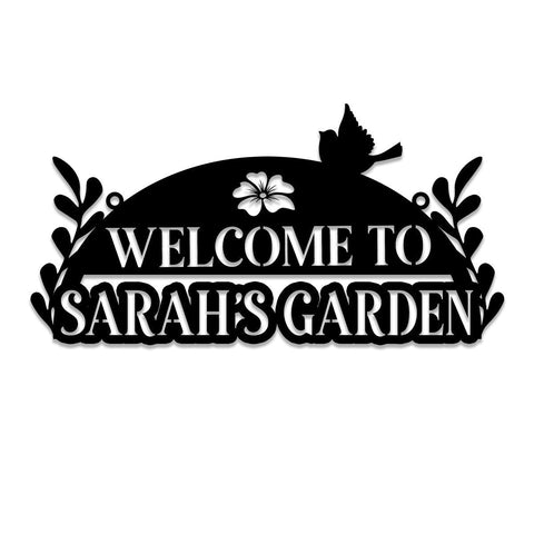 Personalized Metal Garden Sign, Stake, Home Decor, Wedding Art Gift For Her, Gardening Lovers, Metal Laser Cut Metal Signs Custom Gift Ideas