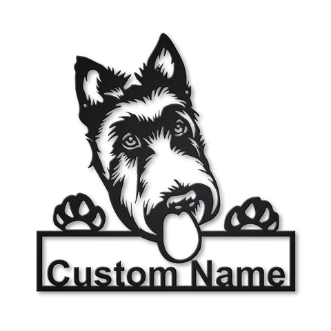 Personalized Scottish Terrier Dog Metal Sign Art, Custom Scottish Terrier Dog Metal Sign, Animal Funny, Father's Day Gift, Pets Gift, Laser Cut Metal Signs Custom Gift Ideas