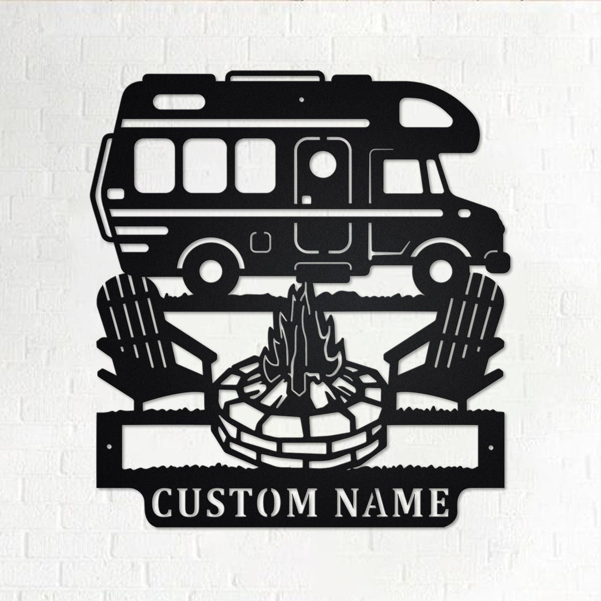 Personalized Motorhome Camper Metal Sign, Motorhome Metal Wall Art, Motorhome Metal Wall Decor, Motorhome Custom Family Name, Camping, Metal Laser Cut Metal Signs Custom Gift Ideas