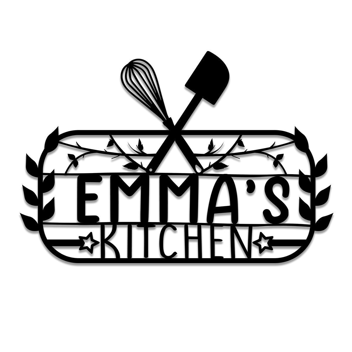 Cooking Chef Metal Sign, Custom Restaurant, Home Kitchen Housewarming Wall Decor, Metal Laser Cut Metal Signs Custom Gift Ideas