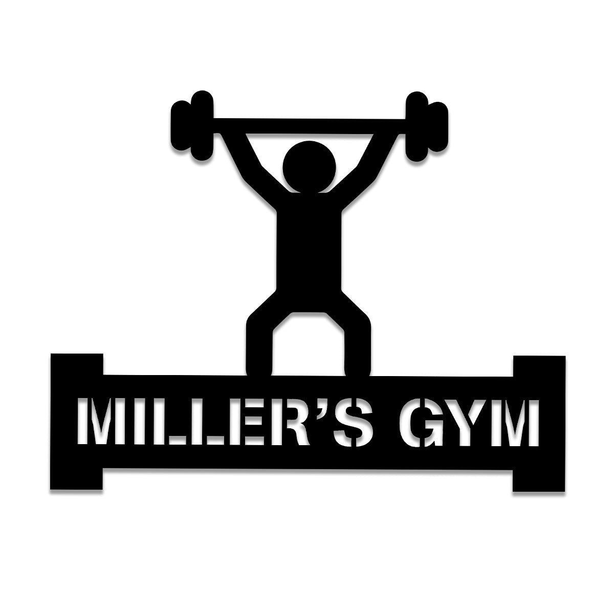 Metal Gym Sign, Custom Fitness Center, Home Decor, Wedding, Anniversary Art Gift For Him/her, Metal Laser Cut Metal Signs Custom Gift Ideas