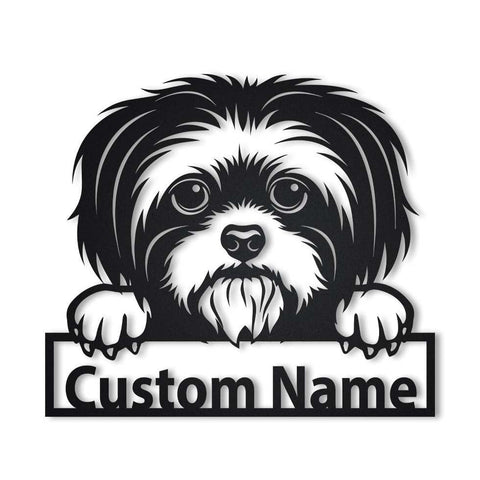 Personalized Shih Tzu Dog Metal Sign Art, Custom Shih Tzu Dog Metal Sign, Animal Funny, Father's Day Gift, Pets Gift, Birthday Gift, Laser Cut Metal Signs Custom Gift Ideas