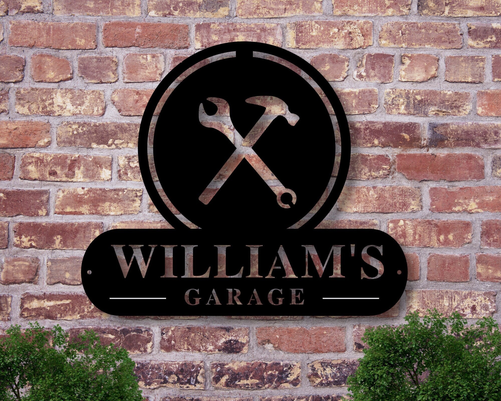 Black Friday Sale, Personalized Garage Sign Personalized Fathers Day Gift Fathers Day Gift Personalized Metal Sign Custom Name Sign, Laser Cut Metal Signs Custom Gift Ideas