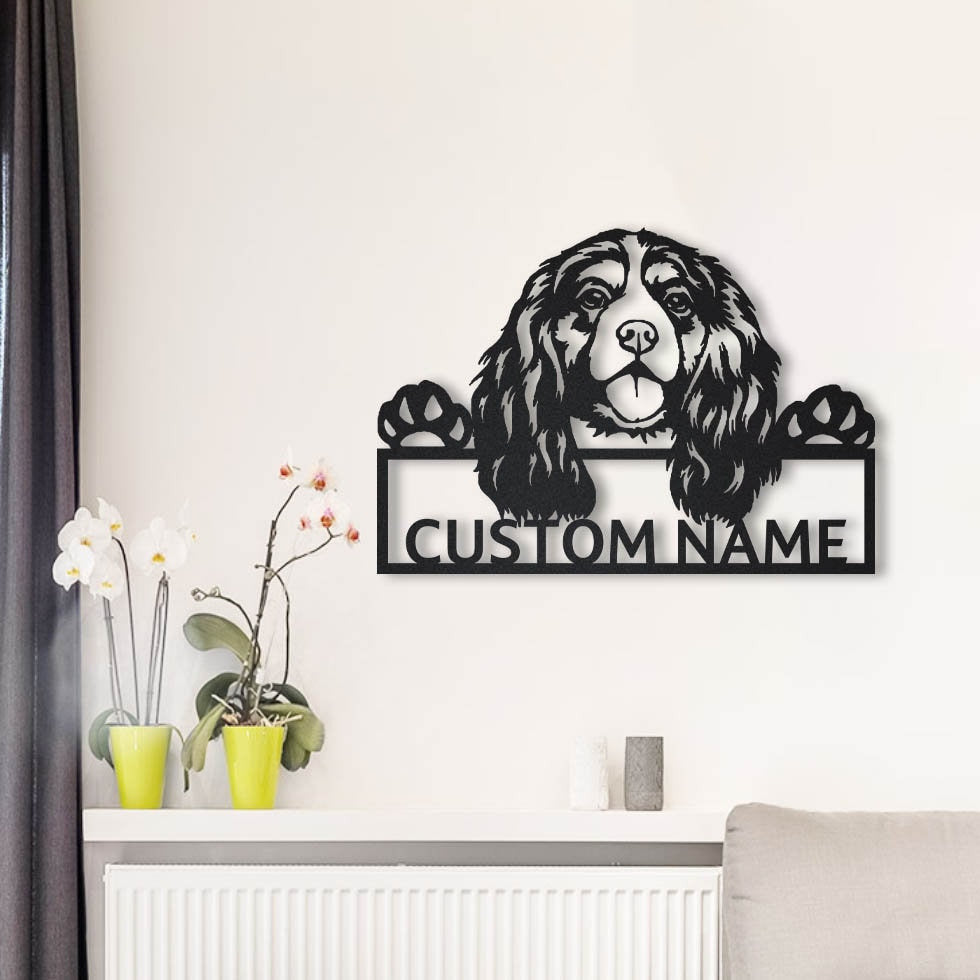 Personalized Cavalier King Charles Dog Metal Sign Art, Custom Cavalier King Charles Metal Sign, Dog Gift, Birthday Gift, Animal Funny, Laser Cut Metal Signs Custom Gift Ideas