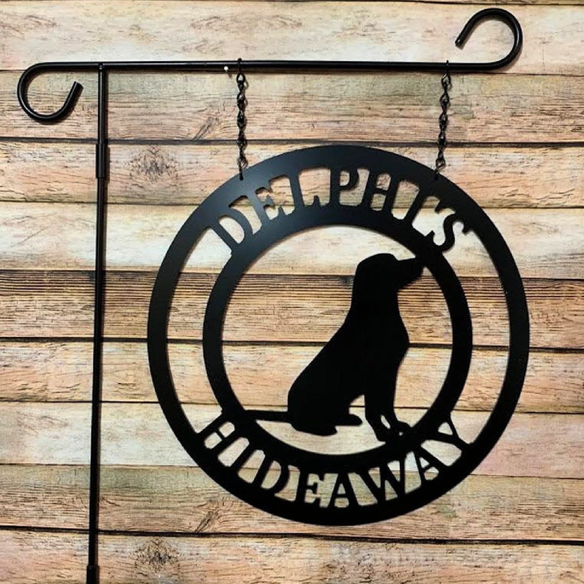 Dogthemed Door, Wall Hanger, Personalized Dog Mom Gift, Garden, Yard Decor, Man's Best Friend Custom Family Name Or Address Sign, Laser Cut Metal Signs Custom Gift Ideas