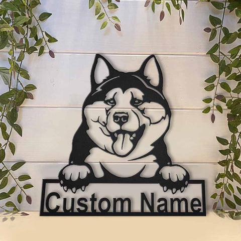 Personalized Akita Inu Dog Metal Sign Art, Custom Akita Inu Dog Metal Sign, Akita Inu Dog Gifts For Men, Dog Gift, Birthday Gift, Laser Cut Metal Signs Custom Gift Ideas