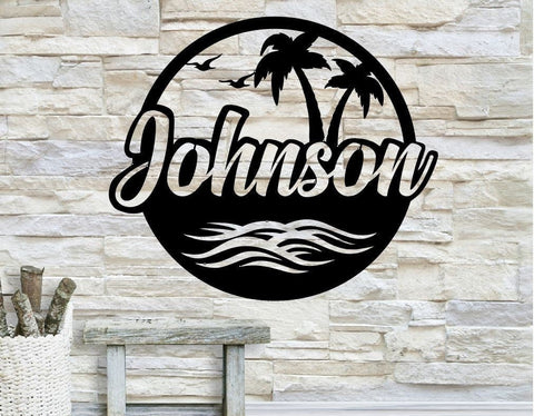 Personalized Backyard Pool Family Name Metal Sign, Outdoor Wall Decor, Metal Wall Decor, Pool Decor, Personalized Decor, Metal Wall Art, Laser Cut Metal Signs Custom Gift Ideas