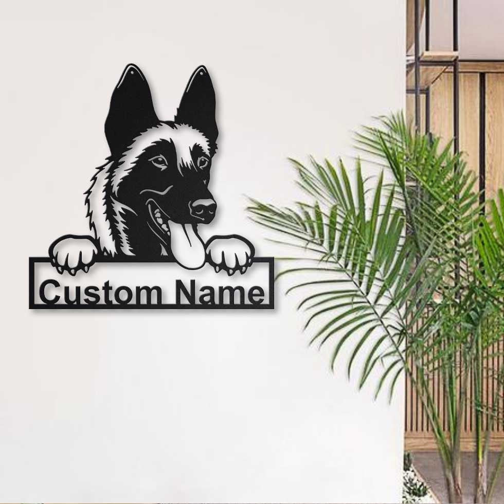 Personalized Malinois Dog Metal Sign Art, Custom Malinois Dog Metal Sign, Birthday Gift, Animal Funny, Father's Day Gift, Laser Cut Metal Signs Custom Gift Ideas