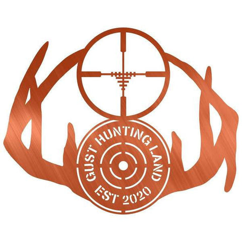Antler Shell Customized Metal Signs, Custom Metal Sign, Custom Signs, Metal Sign, Laser Cut Metal Signs Custom Gift Ideas