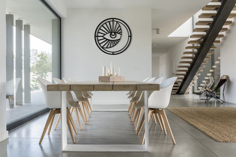 Moon And Eye Metal Wall Art, Large Metal Wall Decor, Wall Hangings, Metal Wall Signs, Housewarming Gift, Metal Laser Cut Metal Signs Custom Gift Ideas