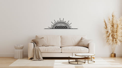 Sun Metal Mandala Wall Art, Above Bed Decor, Metal Wall Decor, Office Living Room Decor, Housewarming Gift, Home Decor,, Metal Laser Cut Metal Signs Custom Gift Ideas