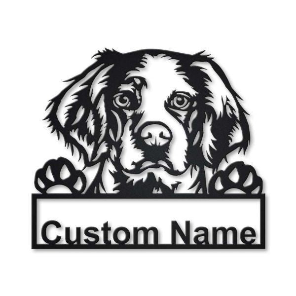 Brittany Spaniel Dog Personalized Metal Wall Decor, Cut Metal Sign, Metal Wall Art, Metal House Sign, Metal Laser Cut Metal Signs Custom Gift Ideas