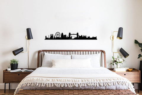 London City Silhouette Metal Wall Art, London Skylinemetal Wall Decor, Housewarming Gift, Home Living Room Decoration, Wall Hangings,, Metal Laser Cut Metal Signs Custom Gift Ideas