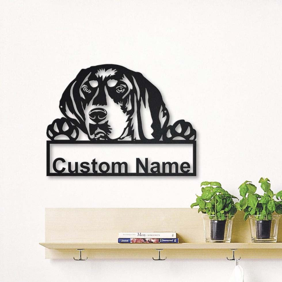 Personalized Bluetick Coonhound Metal Sign Art, Custom Bluetick Coonhound Metal Sign, Dog Gift, Birthday Gift, Animal Funny, Laser Cut Metal Signs Custom Gift Ideas