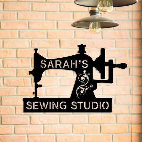 Sewing Machine Metal Sign, Custom Sewing Room Metal Art, Wedding, Anniversary Gift For Her, Mother, Grandma, Metal Laser Cut Metal Signs Custom Gift Ideas