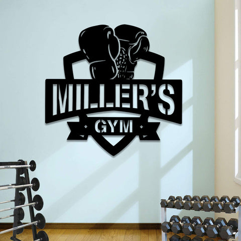 Personalized Boxing Metal Gym Sign, Cross Fit Club, Wedding, Anniversary Art Gift For Him/her, Metal Laser Cut Metal Signs Custom Gift Ideas