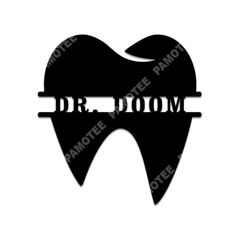 Custom Tooth Dental Steel Art, Orthodontist Metal Wall Decor, Metal Laser Cut Metal Signs Custom Gift Ideas