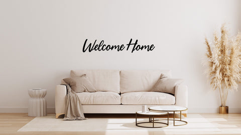 Outdoor Large Welcome Home Sign, Metal Wall Art, Large Metal Wall Decor, Home Entrance Sign, Housewarming Gift, Minimalist Wall Decor, Metal Laser Cut Metal Signs Custom Gift Ideas