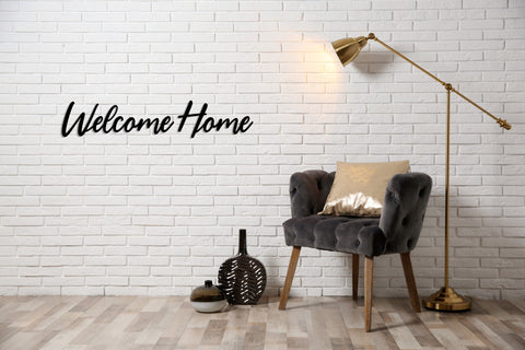 Outdoor Large Welcome Home Sign, Metal Wall Art, Large Metal Wall Decor, Home Entrance Sign, Housewarming Gift, Minimalist Wall Decor, Metal Laser Cut Metal Signs Custom Gift Ideas