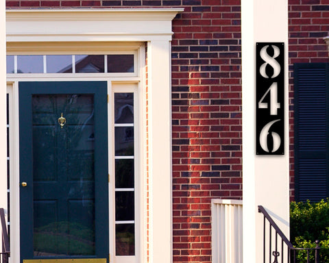 Modern House Numbers, Black Address Plaque, Contemporary Home Address Sign, Custom Door Numbers, Personalized Address Plaque, Custom House, Metal Laser Cut Metal Signs Custom Gift Ideas