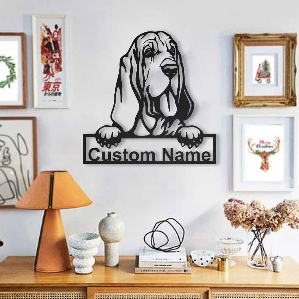 Personalized Bloodhound Dog Metal Sign Art, Custom Bloodhound Dog Metal Sign, Bloodhound Dog Dog Gifts Funny, Dog Gift, Animal Custom, Laser Cut Metal Signs Custom Gift Ideas