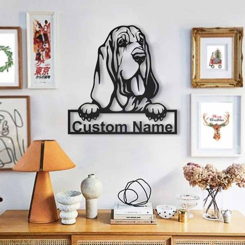 Personalized Bloodhound Dog Metal Sign Art, Custom Bloodhound Dog Metal Sign, Bloodhound Dog Dog Gifts Funny, Dog Gift, Animal Custom, Laser Cut Metal Signs Custom Gift Ideas
