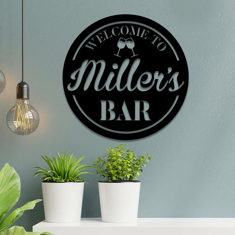 Personalized Wine Liquor Metal Bar Sign, Pub, Lounge, Caf? Wall Decor, Wedding, Anniversary Art Gift For Him/her, Metal Laser Cut Metal Signs Custom Gift Ideas