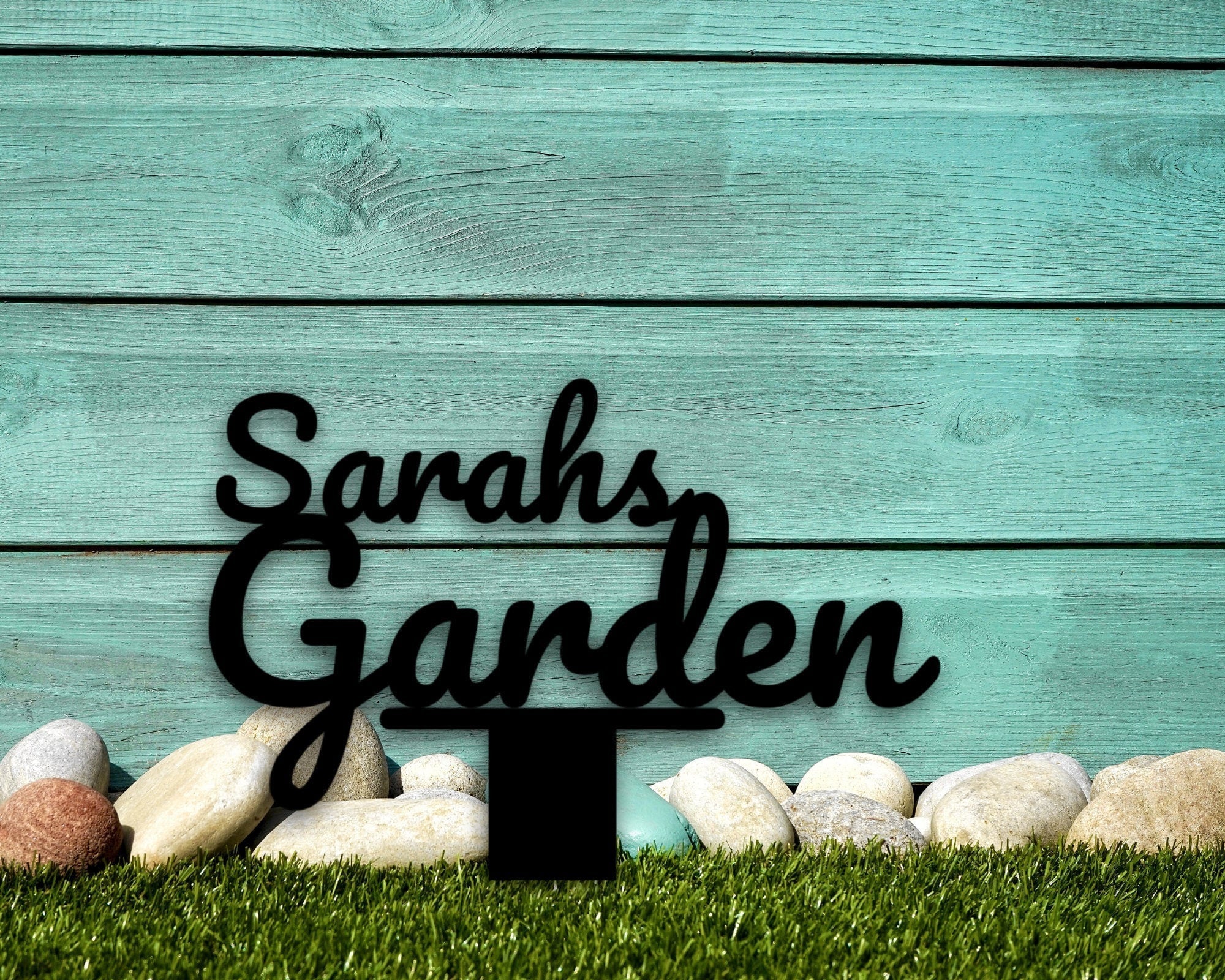 Garden Name Sign, Gift For Her, Name Sign, Metal Garden Sign, Personalized Outdoor Sign, Personalized Gift, Custom Garden Art, Personalized, Metal Laser Cut Metal Signs Custom Gift Ideas