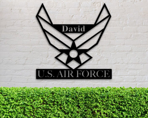 Personalized Air Force Officer Metal Sign, Sign For Air Force Soldier, Custom Gift For Soldier, Air Force Soldier Name Sign, Personalized, Metal Laser Cut Metal Signs Custom Gift Ideas