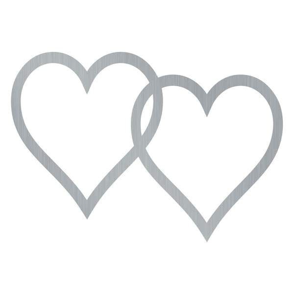 Double Heart Customized Metal Signs, Custom Metal Sign, Custom Signs, Metal Sign, Metal Laser Cut Metal Signs Custom Gift Ideas