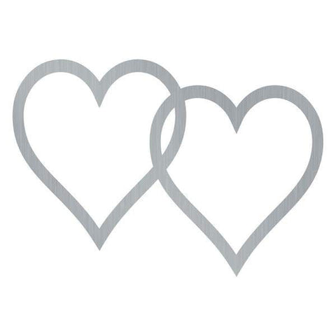 Double Heart Customized Metal Signs, Custom Metal Sign, Custom Signs, Metal Sign, Metal Laser Cut Metal Signs Custom Gift Ideas