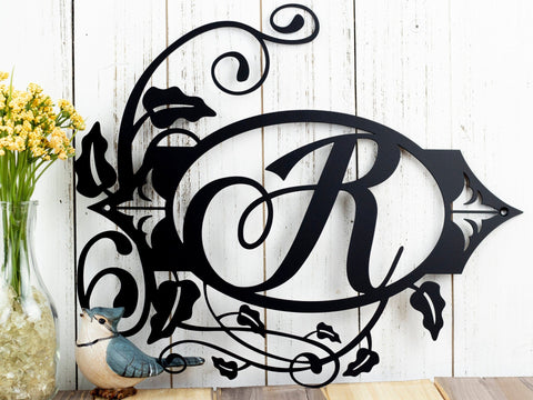 Monogram Metal Sign, Personalized Sign, Custom Sign, Monogram Sign, Family Monogram Sign, Family Name Sign, Metal Wall Art, Laser Cut Metal Signs Custom Gift Ideas