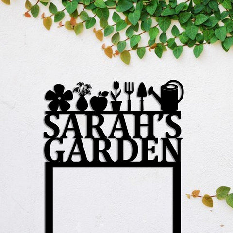 Metal Garden Sign, Custom Outdoor Garden Stake, Home Decor, Wedding, Anniversary Art Gift For Her, Metal Laser Cut Metal Signs Custom Gift Ideas