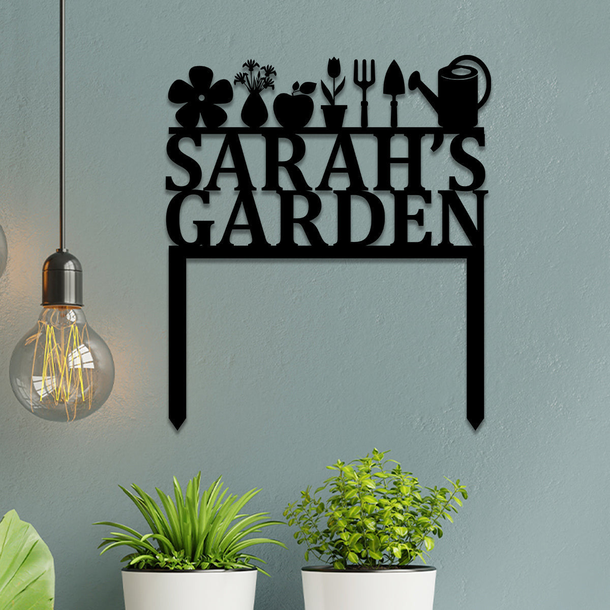 Metal Garden Sign, Custom Outdoor Garden Stake, Home Decor, Wedding, Anniversary Art Gift For Her, Metal Laser Cut Metal Signs Custom Gift Ideas