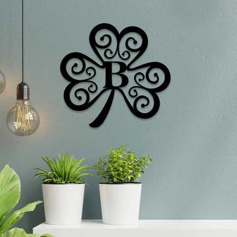 Three Leaf Clover Shamrock Irish Celtic Metal Sign, Custom St. Patrick's Day Metal Art, Wall Decor Gift, Metal Laser Cut Metal Signs Custom Gift Ideas