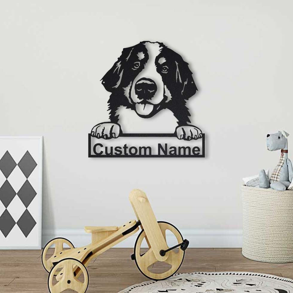 Personalized Bernese Mountain Dog Metal Sign Art, Custom Bernese Mountain Dog Metal Sign, Dog Gifts Funny, Dog Gift, Animal Custom, Laser Cut Metal Signs Custom Gift Ideas