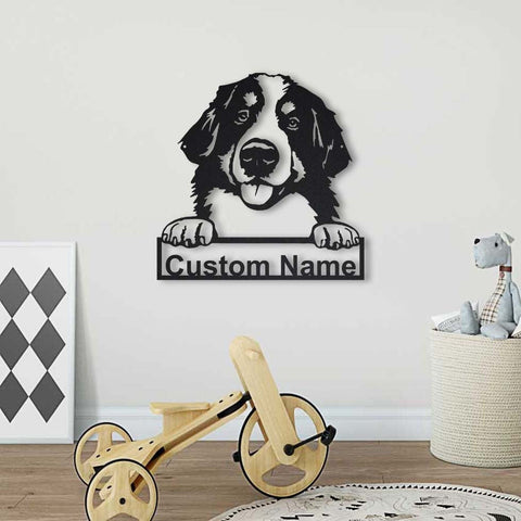 Personalized Bernese Mountain Dog Metal Sign Art, Custom Bernese Mountain Dog Metal Sign, Dog Gifts Funny, Dog Gift, Animal Custom, Laser Cut Metal Signs Custom Gift Ideas