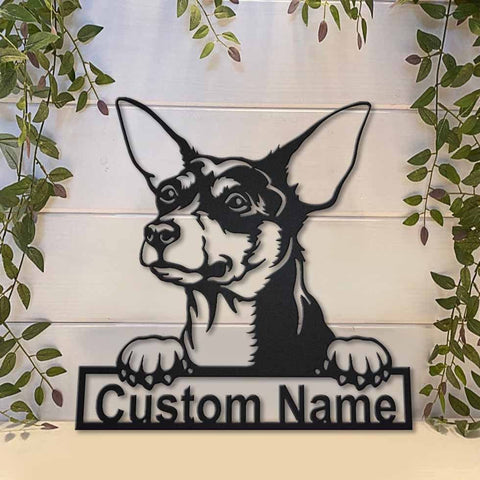 Personalized Toy Fox Terrier Dog Metal Sign Art, Custom Toy Fox Terrier Dog Metal Sign, Dog Gift, Birthday Gift, Animal Funny, Laser Cut Metal Signs Custom Gift Ideas