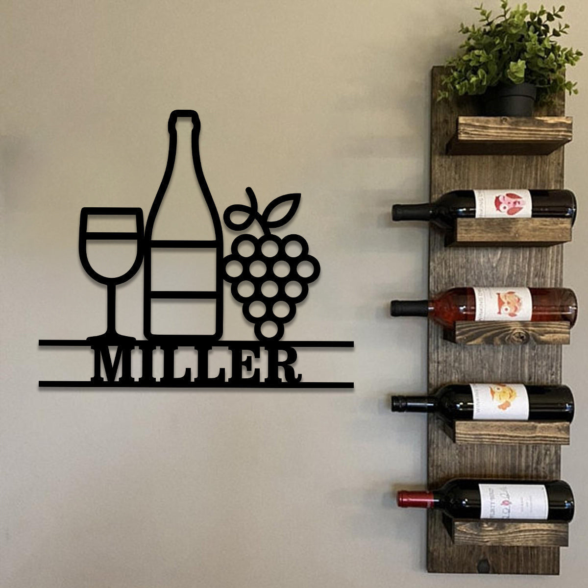 Grape Cellar Wine Metal Bar Sign, Custom Pub, Tap, Lounge, Caf?, Home Wall Decor, Metal Laser Cut Metal Signs Custom Gift Ideas