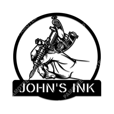 Custom Tattoo Artist Ink Metal Art, Home Decoration For Your House, Metal Laser Cut Metal Signs Custom Gift Ideas