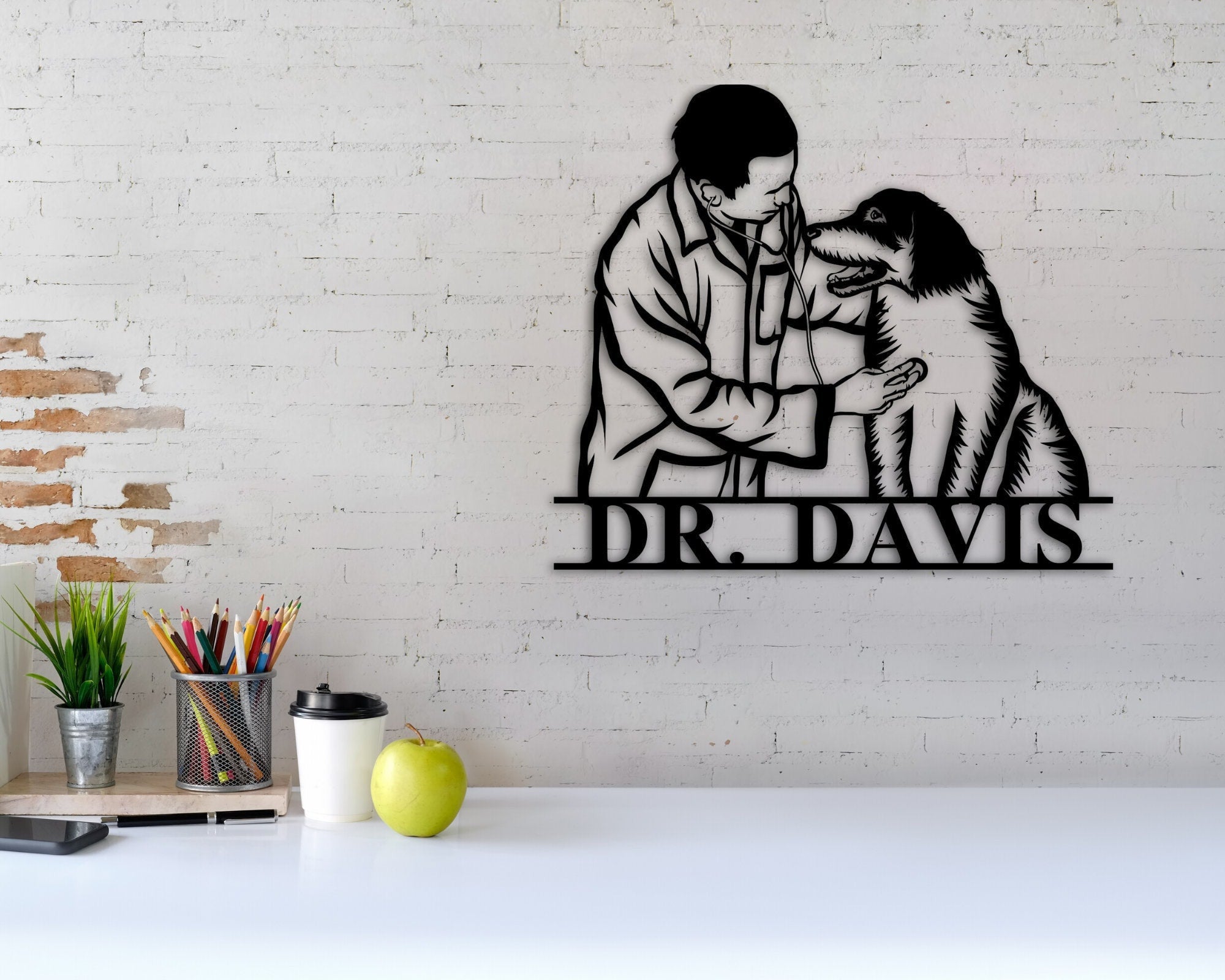 Veterinarian Gift, Vet Graduation Gift, Personalized Veterinary Metal Sign, Vet Sign, Vet Name Sign, Custom Veterinarian Sign, Animal Lover, Metal Laser Cut Metal Signs Custom Gift Ideas