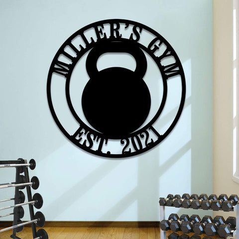 Metal Gym Sign, Custom Fitness Center, Cross Fit Club Decor, Wedding, Anniversary Art Gift For Him/her, Metal Laser Cut Metal Signs Custom Gift Ideas