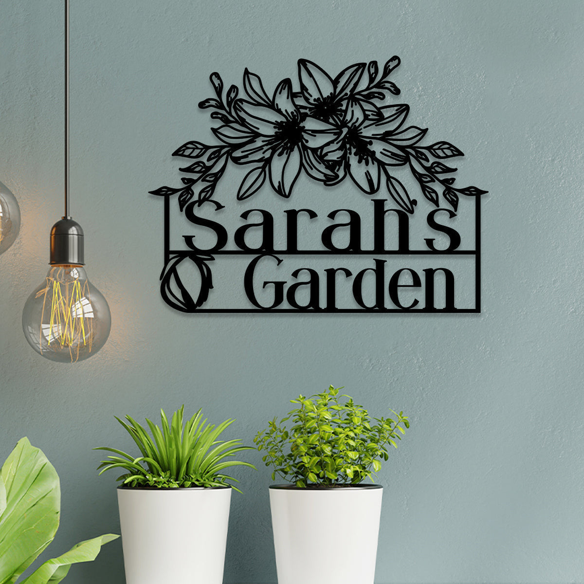 Metal Garden Sign, Custom Outdoor Garden Stake, Anniversary Art Gift For Her, Gardening Lovers, Metal Laser Cut Metal Signs Custom Gift Ideas